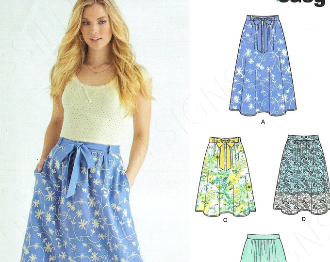 Uncut New Look Sewing Pattern 6437 Womens Skirts Womens Skirt in Two ...