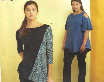 Patrón de costura Simplicity sin cortar 8453 Blusas de punto para mujer XXS - XXL FF