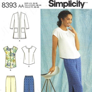 Uncut Simplicity Sewing Pattern 8393 Misses' and Plus Size - Etsy