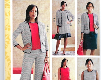 uncut Butterick  Sewing Pattern 10798 10760 6795 Misses' Jacket, Dress, Top, Sash, Skirt and Pants size 6-14 16-18-20-22-24 FF