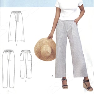 Uncut Simplicity Sewing Pattern 10135 S8841 8841 Easy to Sew Misses' Pants Pattern Size (6-14) (14-22) FF