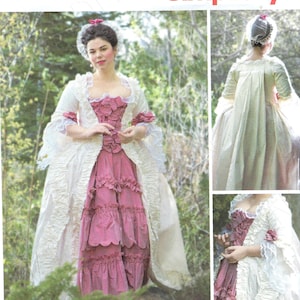 Uncut Simplicity Sewing Pattern 8578 18th Century Baroque Gown Costume Adult Size 4-12 14-22 FF