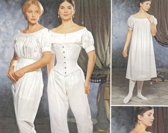 Uncut Simplicity Sewing Pattern 9769 1139 Civil War Under Garments Adult Size 6-12 14-16-18-20 FF