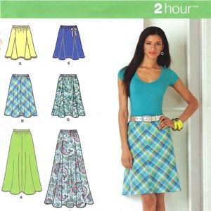 Uncut Simplicity Sewing Pattern 2184 Misses Bias Skirt or Gored Skirt ...