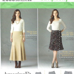 Uncut Simplicity Sewing Pattern 2058 Amazing Fit sewing pattern skirts slim average curvy size 10-18 20-28 FF