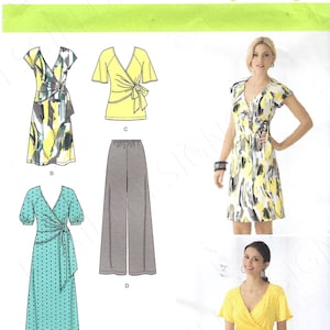 Uncut Simplicity Sewing Pattern 2369 - Misses Pattern for Top, dress, and pants size 8-16 16-24  FF