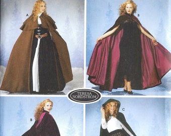 Uncut Simplicity Sewing Pattern 11583 5794 Ladies&#39; Cape by Teresa Nordstrom, Size XS-S-M-L FF