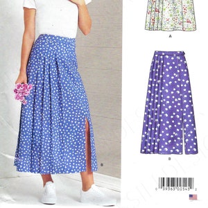 Uncut New Look Sewing Pattern 10538 6659 R10538 Misses' Pleated Skirt ...