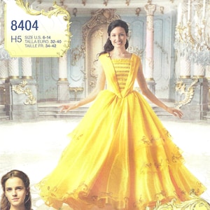 Uncut Simplicity sewing pattern 8404 Disney Beauty and the Beast Costume for Misses Sz 6-14 14-22  FF