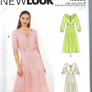 New Look U06352A Misses' Dress Sewing Pattern Packet, Code 6352, Sizes 8 10 12 14 16 18