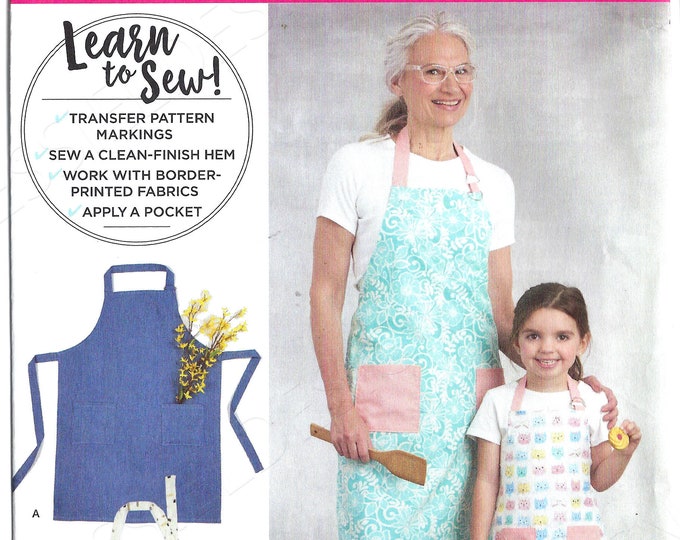 Uncut Simplicity Sewing Pattern 9411 8826 Child's and Misses Aprons ...