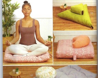 UNCUT Simplicity sewing pattern Yoga Exercise Meditation Cushions, Pillow, Bolster Simplicity 9364 11215 ff