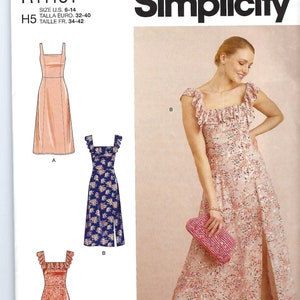 Uncut Simplicity Pattern 11101 9326 Misses' Dresses size 6-14 14-22 FF