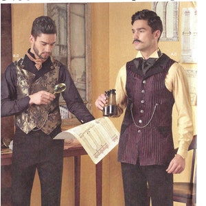 Uncut Einfachheit Schnittmuster 8408 Herren Hemd und Westen grösse 38-44 46-52 Ungeschnitten