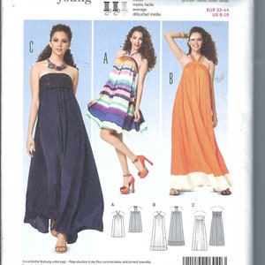 Uncut burda sewing pattern  6929 Size 6-18 Women&#39;s Dresses FF
