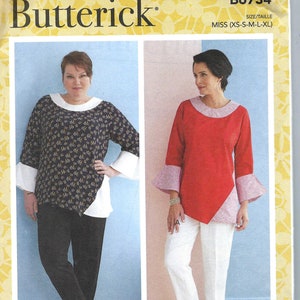 uncut  Butterick sewing pattern 6734 Misses&#39; & Women&#39;s Top size xs-s-m-l-xl  xxl-6x FF