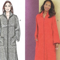 Sewing Pattern Women's Robe Pattern, Zip Front Robe Pattern, Butterick ...