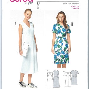 Uncut Burda Style sewing Pattern 6511 DRESSES MISSES&#39; Sewing Pattern Sizes 8 - 20  FF