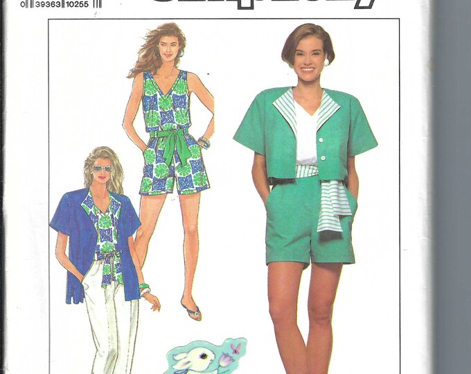 Uncut Vintage Simplicity Sewing Pattern 9710, Playsuit Pattern Size 16 ...