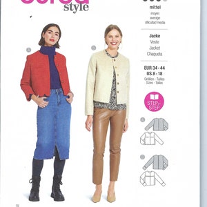 Uncut burda sewing pattern  5870 MISSES JACKETS Sewing Pattern Sizes 8 - 18  FF
