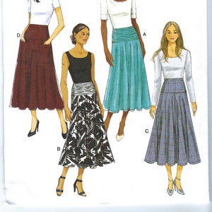 UNCUT Butterick Sewing Pattern 6249 Misses&#39; Skirt size 6-14 14-22 FF
