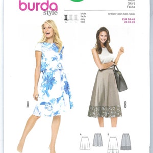 Uncut Burda sewing pattern 6766 Misses Skirt Sizes 10-20 FF