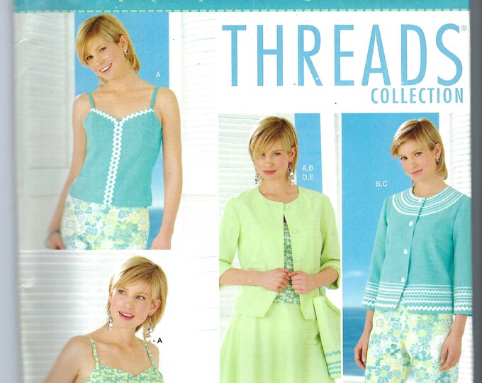 Uncut Simplicity Sewing Pattern Misses Top, Jacket, Skirt, Capri and ...