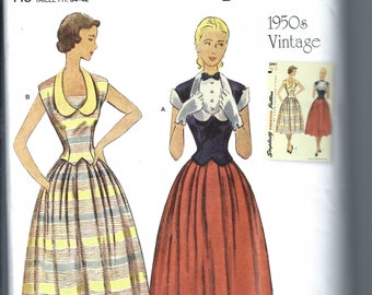 Uncut Simplicity Sewing Pattern 11652 9676 1950s Vintage
