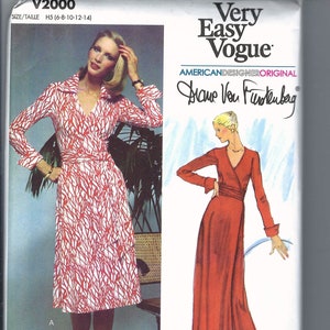 Uncut vogue sewing pattern 2000 vogue misses dress size 6-14 16-24 FF
