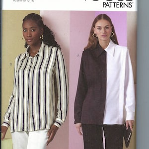 Uncut vogue sewing pattern Misses&#39; Shirt Vogue Sewing Pattern 2012 size 6-14 16-24 FF
