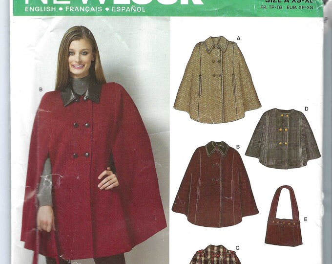 Rare Uncut New Look Sewing Pattern 6756 Misses Cape and Bag - Etsy