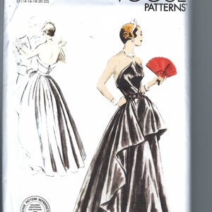Uncut vogue sewing pattern Misses Evening Dress Vogue Sewing Pattern 1963 size 4-12 14-22 FF