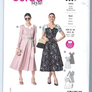 Uncut burda sewing pattern 6042 - Dress - Dresses in retro look size 8-18 FF