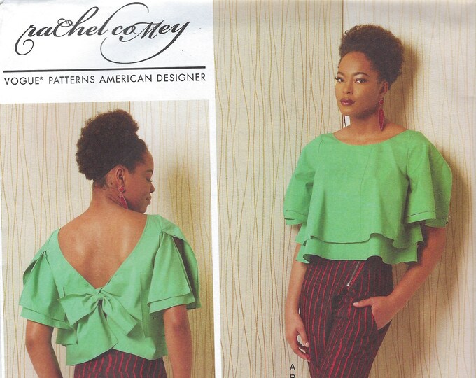 Uncut Vogue Sewing Pattern 1507 Rachel Co Meymisses Top and Trousers Loosefitting Top Misses Sz