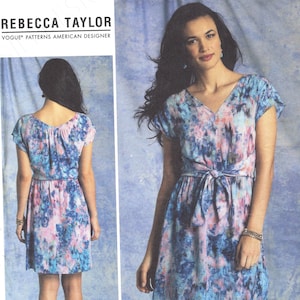 Patrón de costura de moda sin cortar 1395 Patrón de costura para un vestido de Rebecca Taylor Misses Tamaño 8-16 16-24 FF