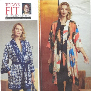 Uncut vogue sewing pattern Vogue V1610 1610 one size S. Betzina | Misses' Kimono & Belts  FF