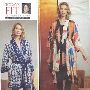 Uncut vogue sewing pattern Vogue V1610 1610 one size S. Betzina | Misses&#39; Kimono & Belts  FF