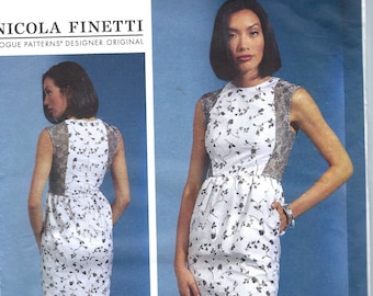 Modello di cucito vogue non tagliato 1613 Vestito delle signorine Taglia 6-14 14-16-18-20-22 FF