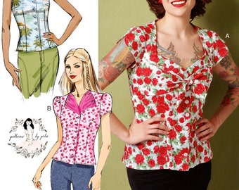 Butterick Sewing Pattern 6217 Misses/' Loose Fitting Blouse Shirt