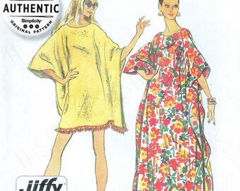 Simplicity Sewing Pattern 5628 Misses Vintage Dresses Caftan One Size