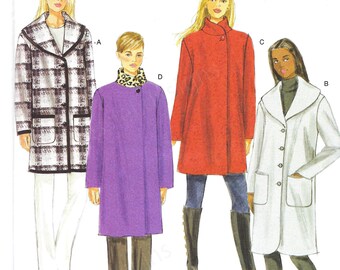 Uncut Burda Style sewing pattern 6107 Coat Light Summer Jacket size 18-28 FF Blouse Jacket