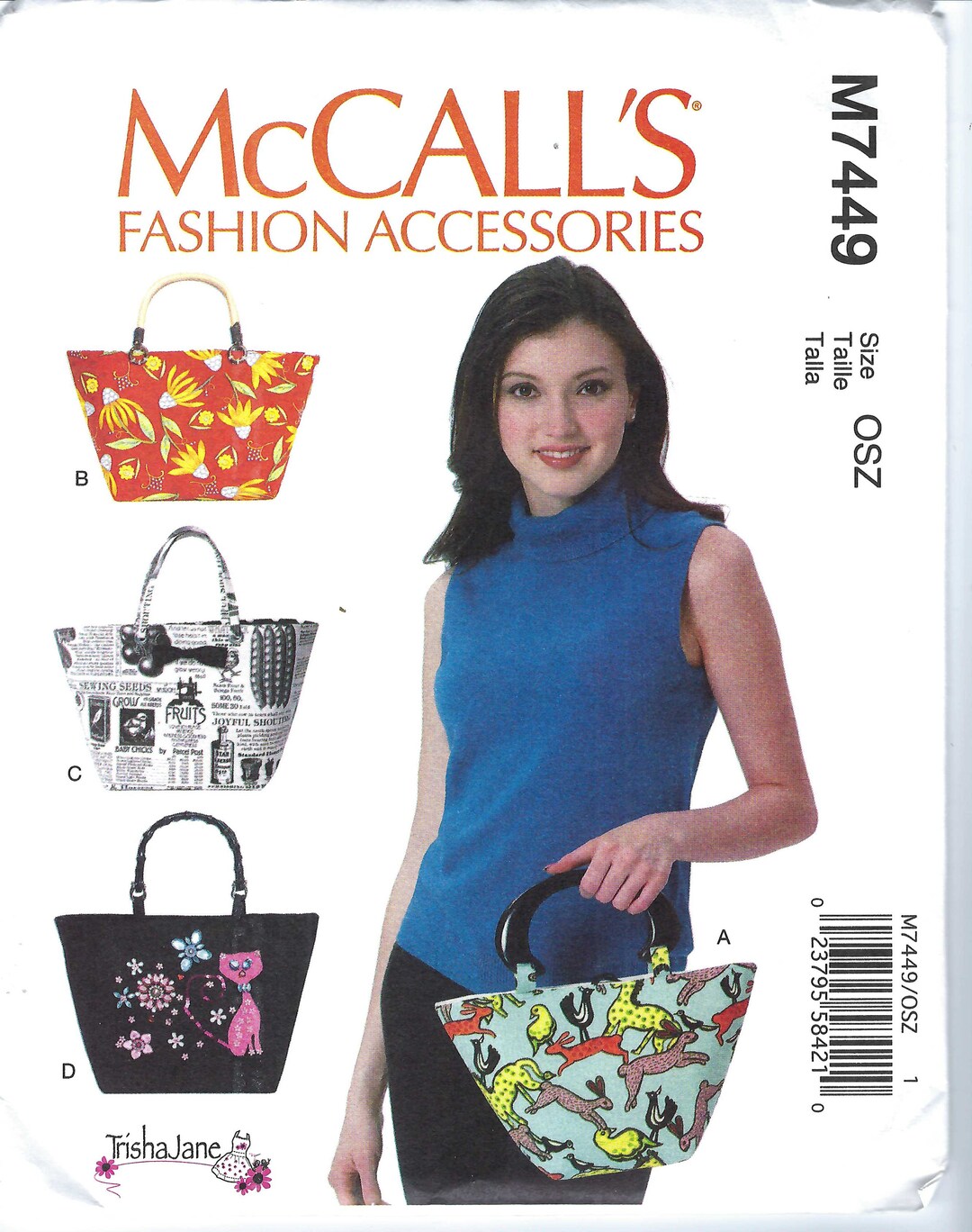 Uncut Mccalls Sew Sewing Pattern 6532 Duffle Bags FF Etsy