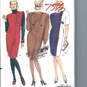 Uncut vogue  sewing pattern 7880 misses dress size 20-22-24 FF