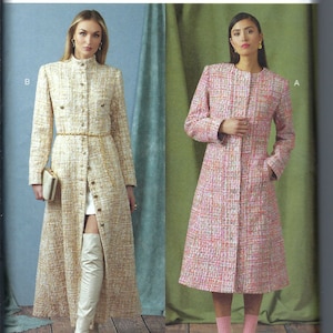 Uncut vogue sewing pattern 11628 1926 Misses&#39; Semi Fitted, Lined Coat Misses Sz 8-16 or 18-26 FF
