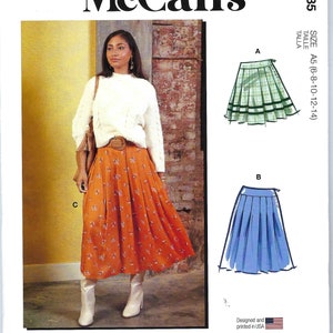 Uncut McCalls Sewing Pattern 11235 8248 Misses' Skirts size 6-14 16-24  Factory Folded