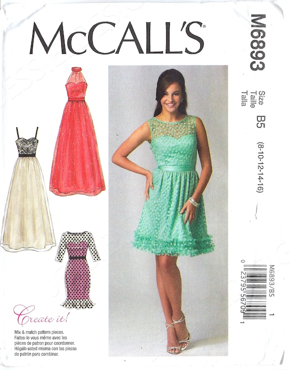 Uncut Mccall Sewing Pattern 307 416 6893 Women's Rockabilly Swing Prom  Dress Pattern Size 8-10-12-14-16 16-24 FF - Etsy