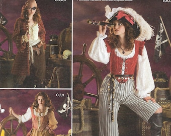 Uncut Simplicity sewing pattern 3677 Women’s Pirate Costume Size 6-12 14-20  FF
