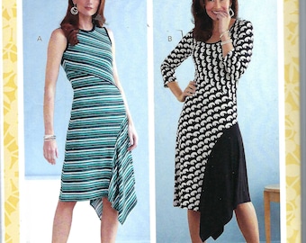 Patrón de costura Butterick sin cortar 10777 6724 Vestidos para señoritas talla 6-8-10-12-14 14-22 FF