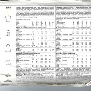 S3168 Pattern Uncut Vintage Mccalls Sewing Pattern Size 10 Mccall's 3168 Skirt ...