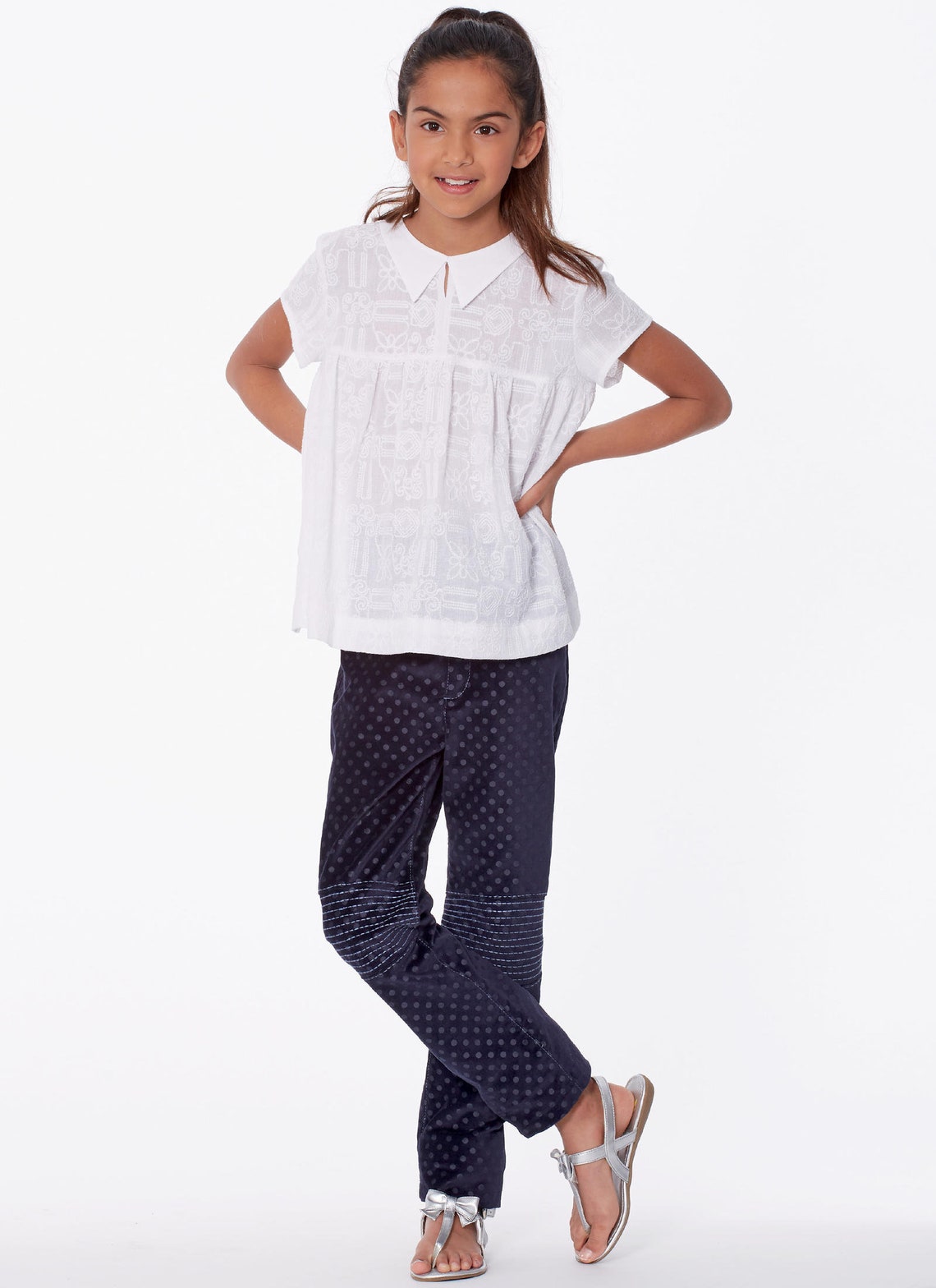 UNCUT Sewing Pattern Girls Top & Pants in Sizes 7 to 14 - Etsy